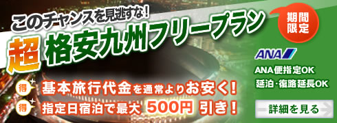 【期間限定】超格安九州フリープラン