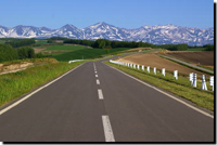 美瑛からの十勝岳連峰